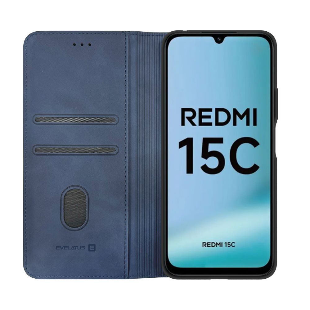 Чехол книжка Evelatus Xiaomi Redmi 15C 4G/5G Book Case Folio Dark Blue