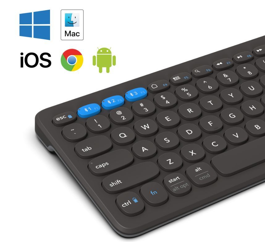 Другой аксессуар для компьютера Zagg  ZAGG Pro Keyboard 12 inch-Charcoal-Nordic (wireless charging on mat)