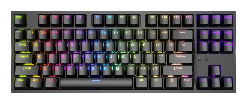 Computer keyboard Genesis  Mechanical Gaming Keyboard THOR 404 TKL RGB Mechanical Gaming Keyboard Wired US Gateron Yellow Pro USB Type-A 1005 g