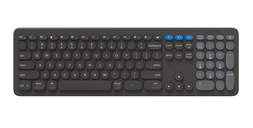Другой аксессуар для компьютера Zagg  ZAGG Pro Keyboard 17" Full Size-Charcoal-Nordic (wireless charging on mat)