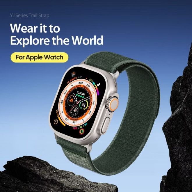 Ремешок Dux Ducis  Sport Velcro Strap for Apple Watch 42/44/45/46/49MM Green