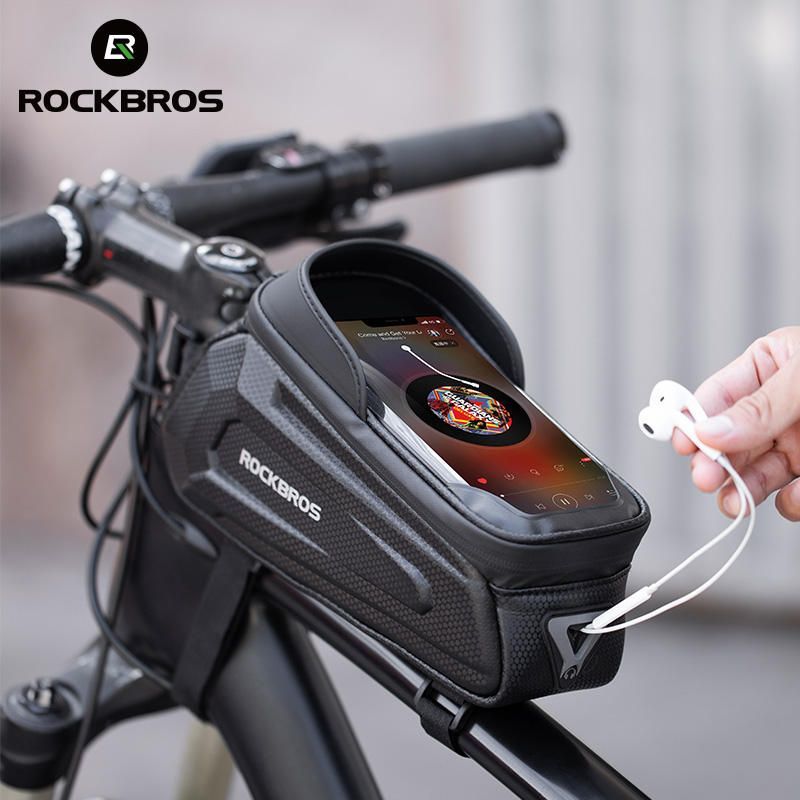 Jalgratta tarvik Rockbros  Rockbros B68 Bike Pannier for Frame, Armored, with Phone Pocket and Cover, 1.7L - Black