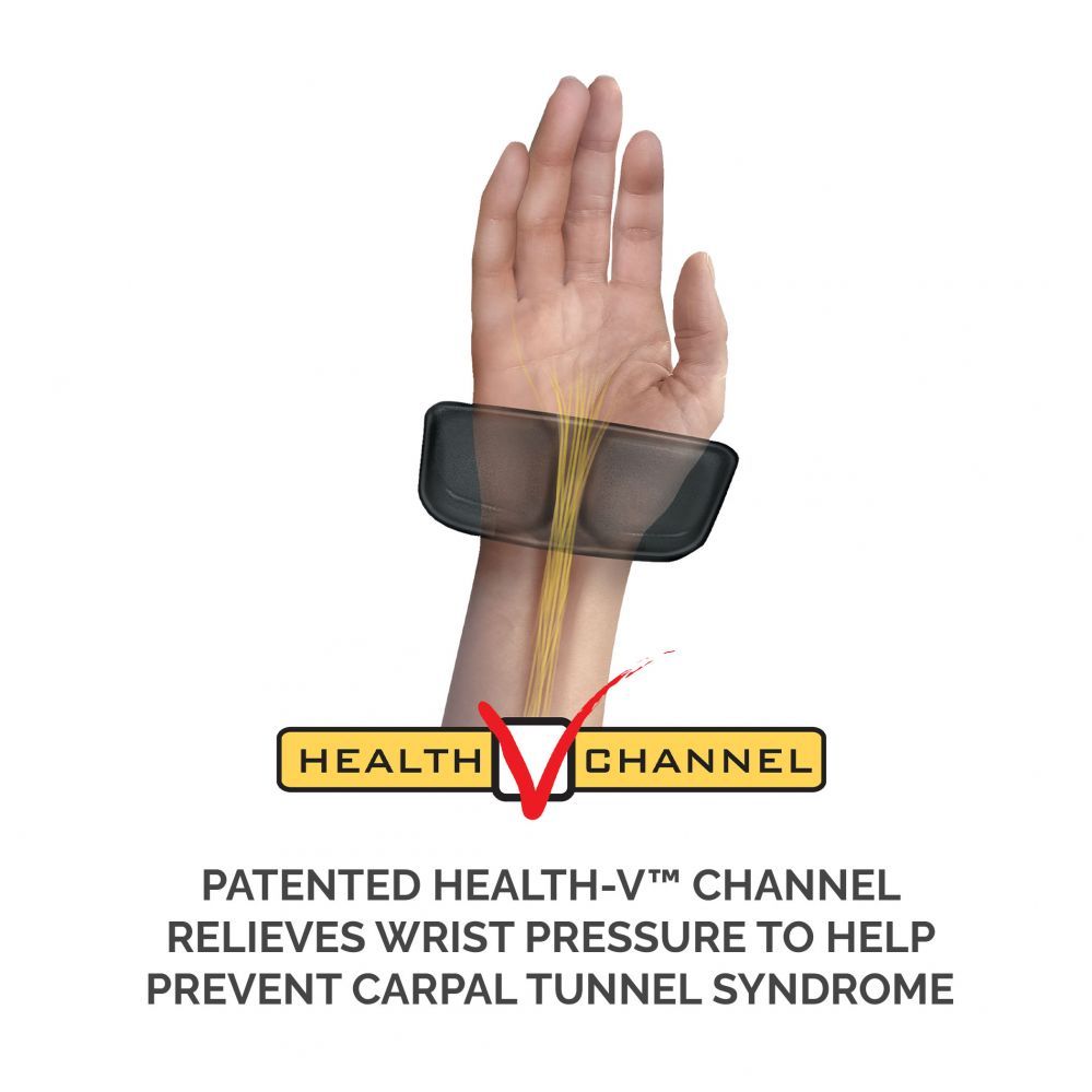 Arvutihiir Fellowes  FABRIC - mousepad Health-V kayboard, black |