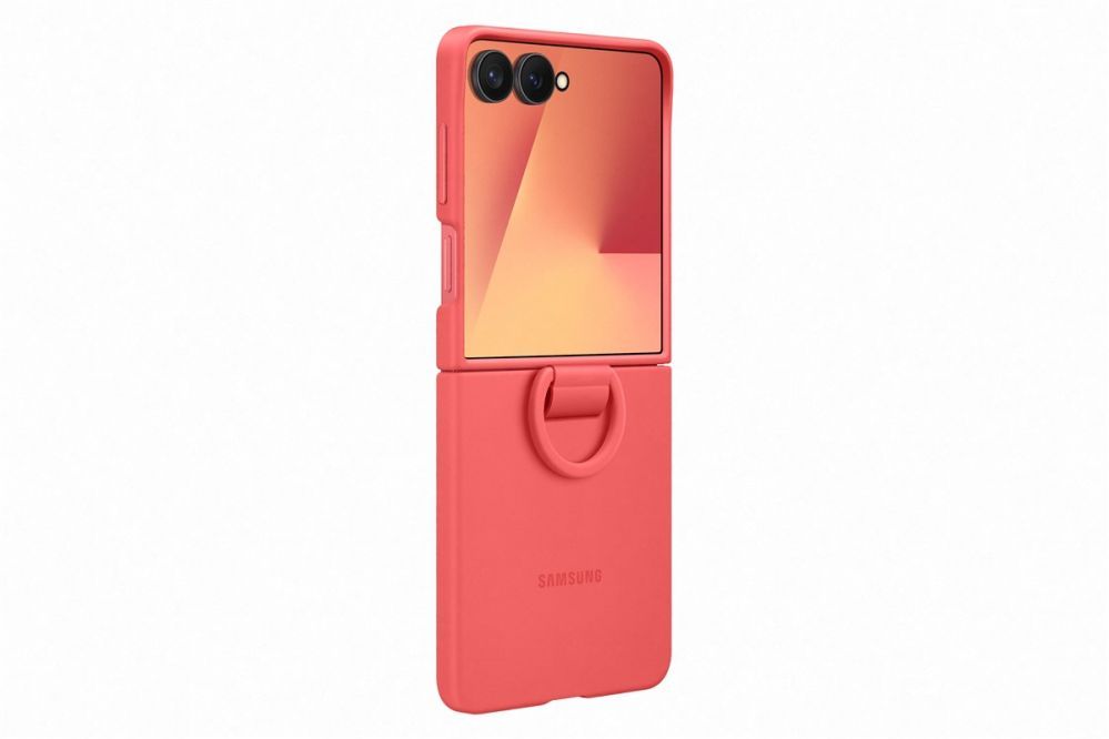 Чехол на заднюю панель Samsung  PF766TREGWW Ring Case (Silicone) Samsung Galaxy Flip7, Red