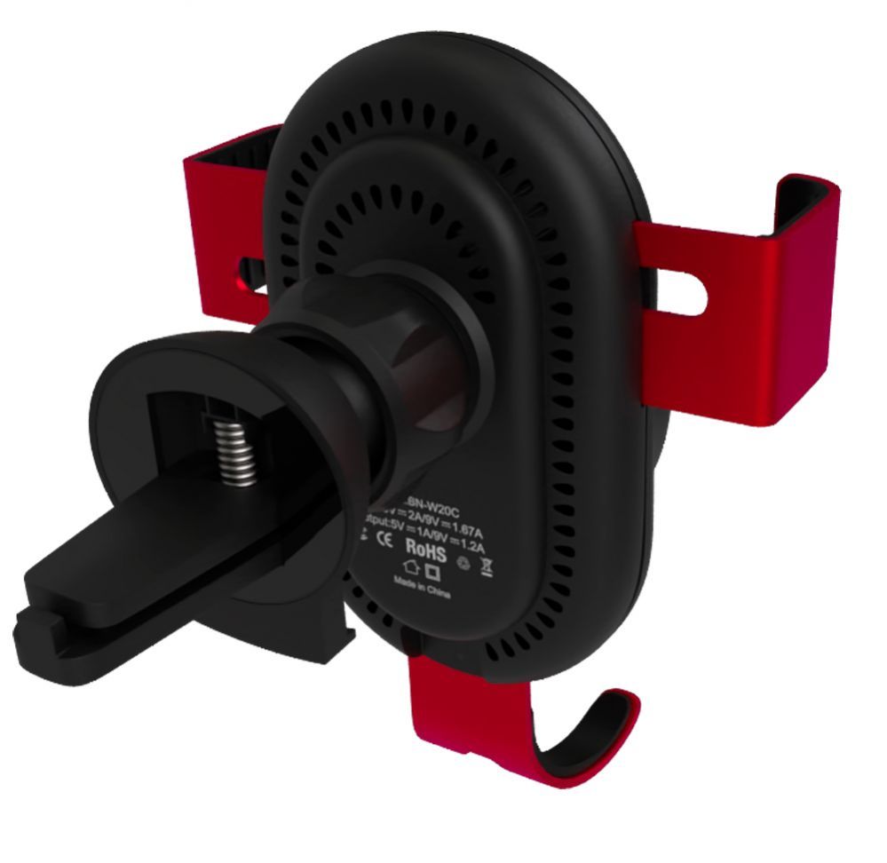Авто держатель Evelatus - Gravity Car Holder with Wireless Charger WCH02 Red