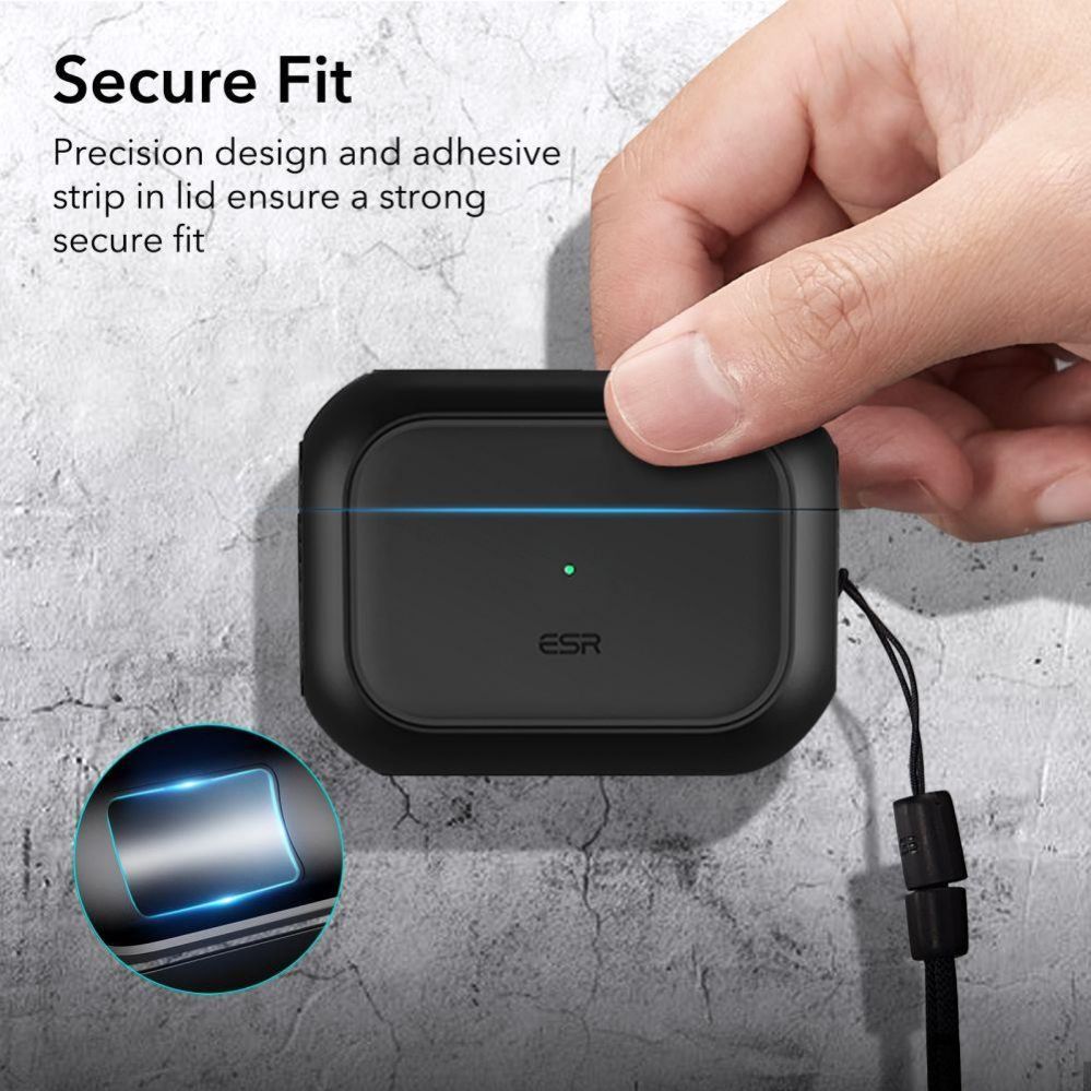 Чехол на заднюю панель ESR  ESR Orbit Halolock with MagSafe for Apple AirPods Pro 1 / 2 - black