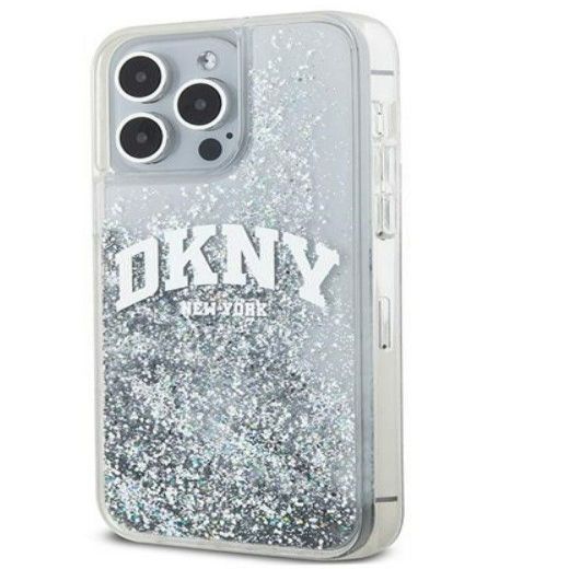 Чехол на заднюю панель DKNY Apple iPhone 15 Pro 6.1 hardcase Liquid Glitter Big Logo Black