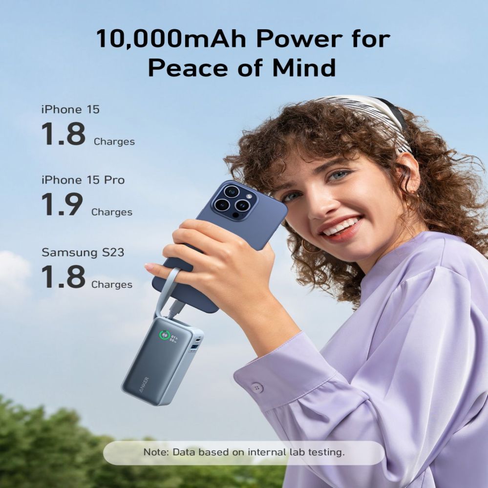 Väline aku Anker  545 Nano Power Bank 10000mAh, PD 30W, Green |