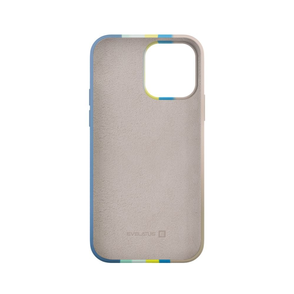 Tagakaaned Evelatus Apple iPhone 15 Pro Silicone case Multi-Colored Blue Pink