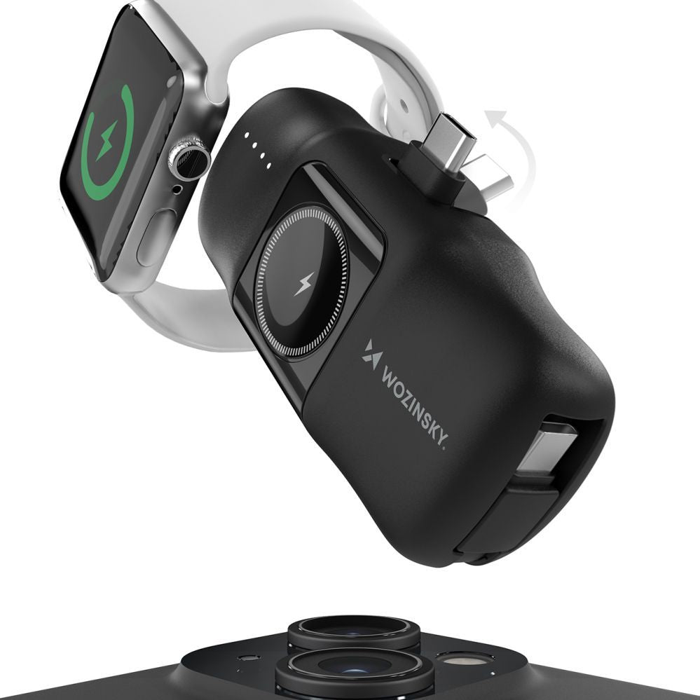 Внешний аккумулятор Wozinsky  Black \ USB-C (męski)