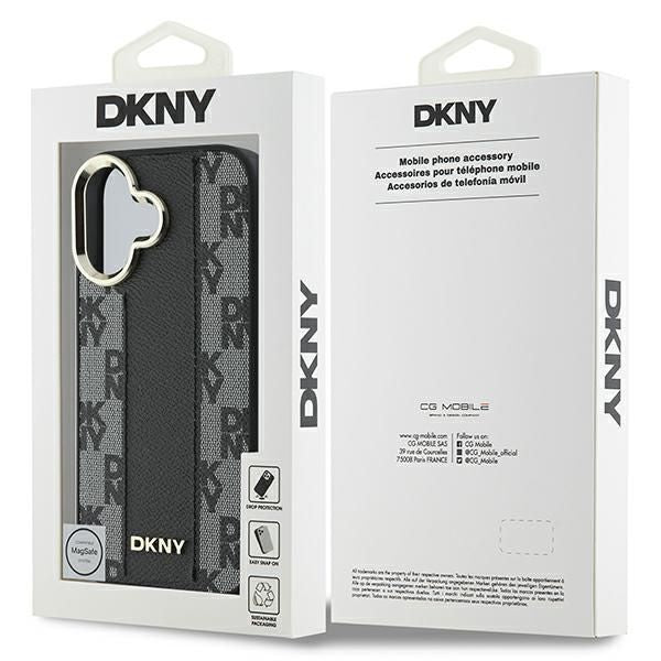 Other Phone Accessory DKNY Apple DKNY Checkered Pattern Magsafe iPhone 16 Case - Black