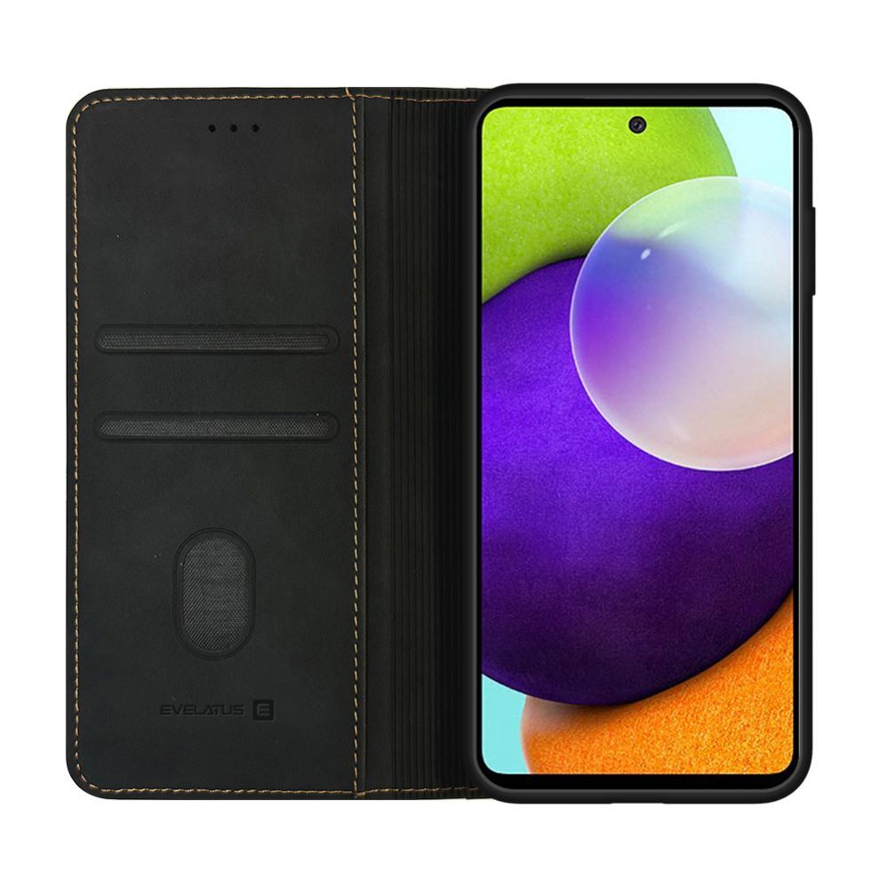 Чехол книжка Evelatus Samsung Galaxy A52 Book Case Folio Black