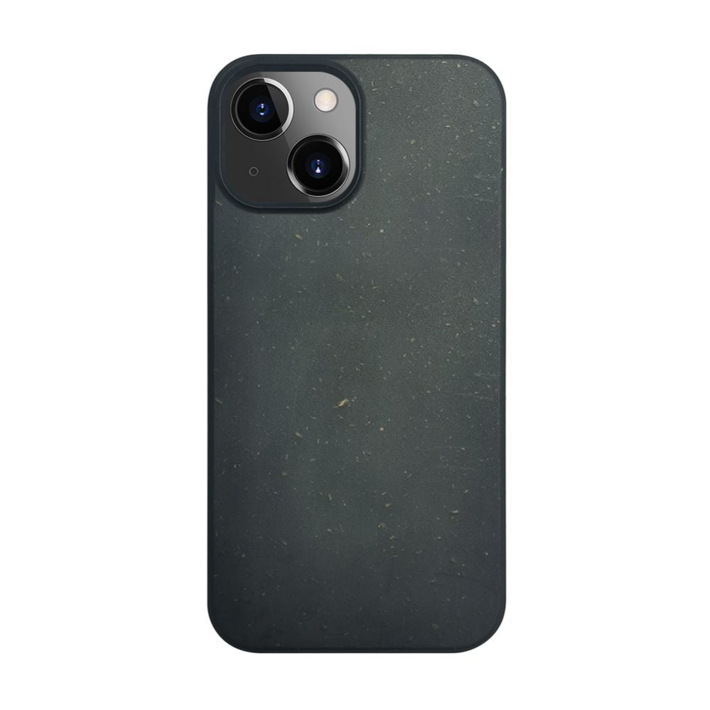 Tagakaaned iLike Apple iPhone 14 Silicone plastic case Eco Print Design Black