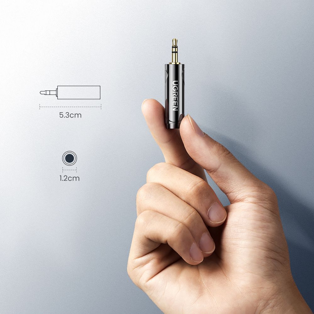 Üleminek Ugreen  Ugreen adapter 3.5mm audio adapter (male) to 6.35mm mini jack (female) gray (AV168) Grey