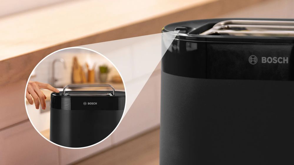 Röster Bosch  Compact Toaster | TAT2M123 MyMoment | Power 950 W | Number of slots 2 | Housing material Plastic | Black
