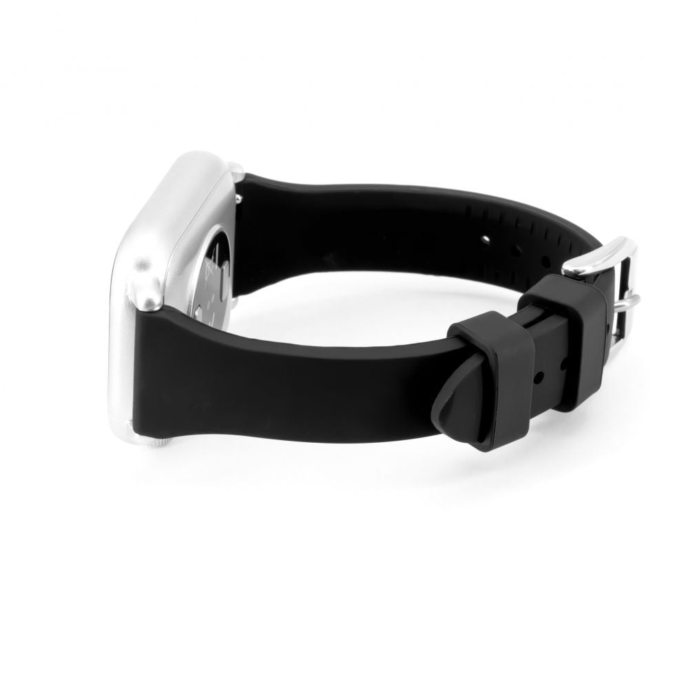 Ремешок Connect  22mm T-buckle Silicone Loop Watch Strap (130mm M/L) Black