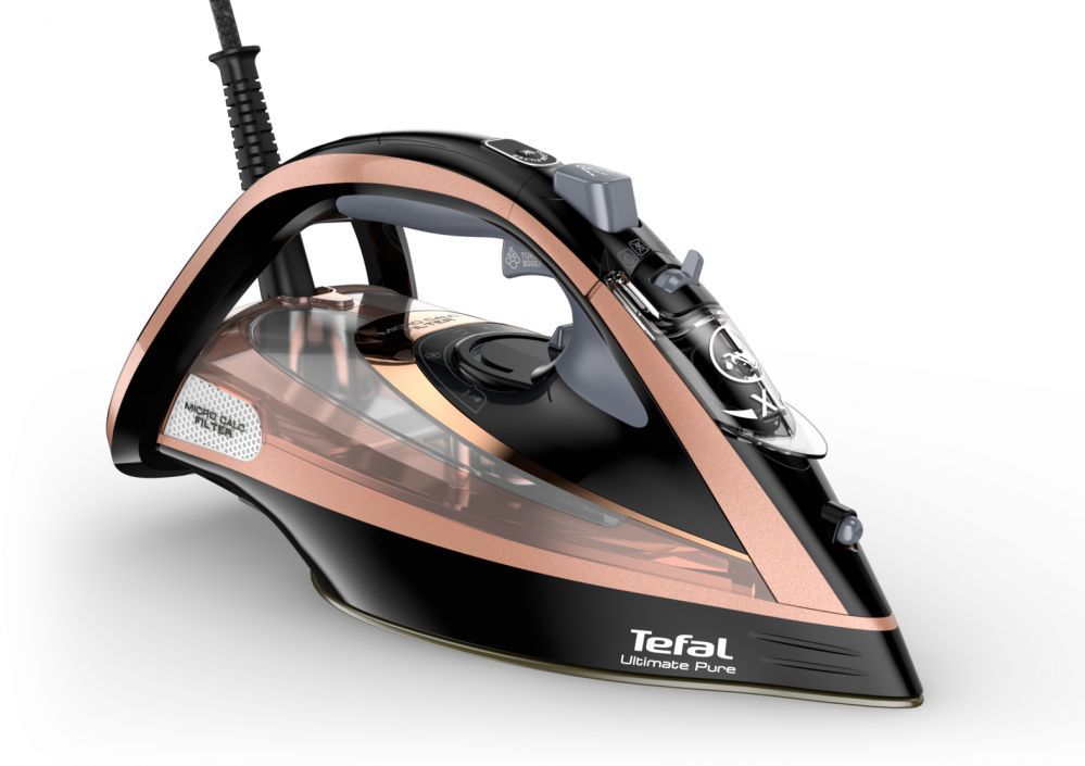 Triikrauad TEFAL  Steam Iron FV9845 3200 W, Water tank capacity 350 ml, Continuous steam 60 g/min, Black/Rose Gold