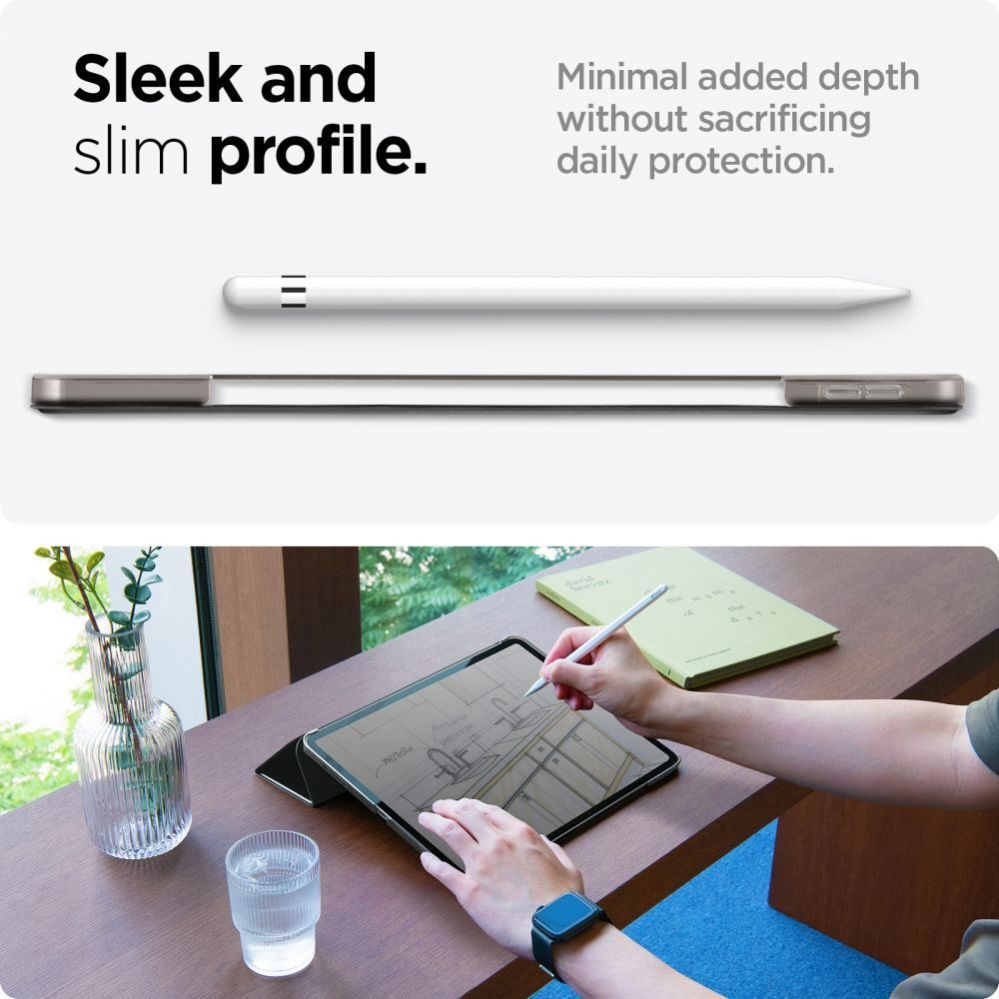 Tagakaaned Spigen  Spigen Smart Fold Case for iPad Air 13" 2024 - Black
