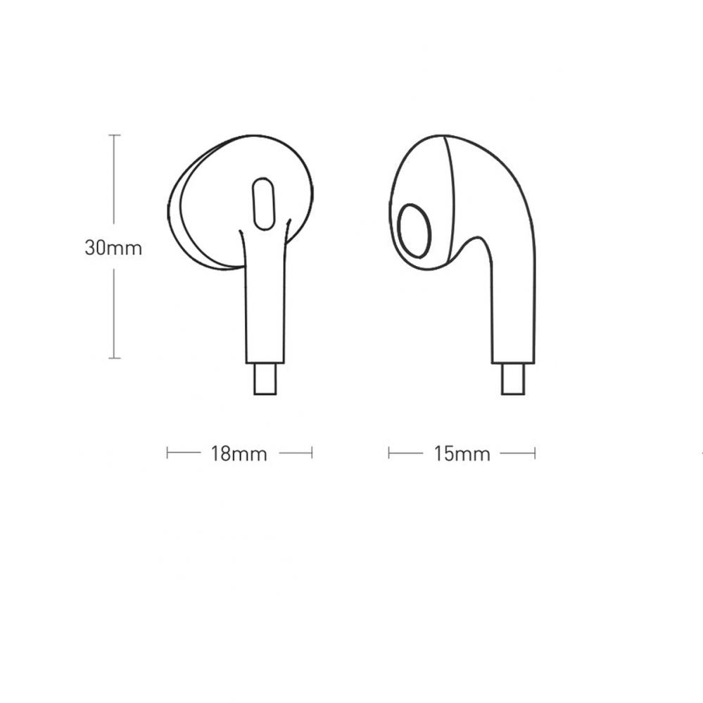 Wired headphones Baseus  Baseus Encok H17 3.5mm minijack wired headphones white (NGCR020002)