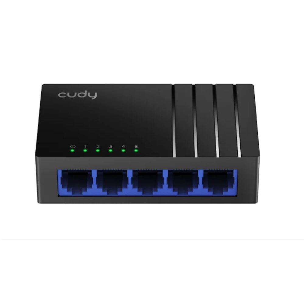 Роутер Cudy  GS105D NetSwitch 5-Port Gigabit Switch IGMP Snooping QoS Loop Prevention Plastic Case Black