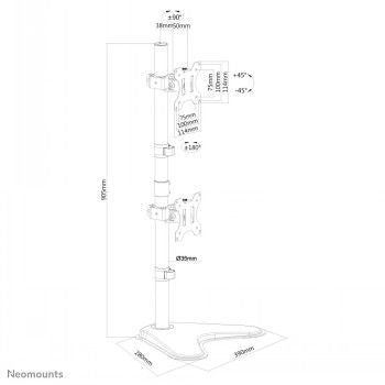 TV bracket NEOMOUNTS BY NEWSTAR  NEWSTAR FLAT SCREEN DESK MOUNT (STAND)  10-32" BLACK