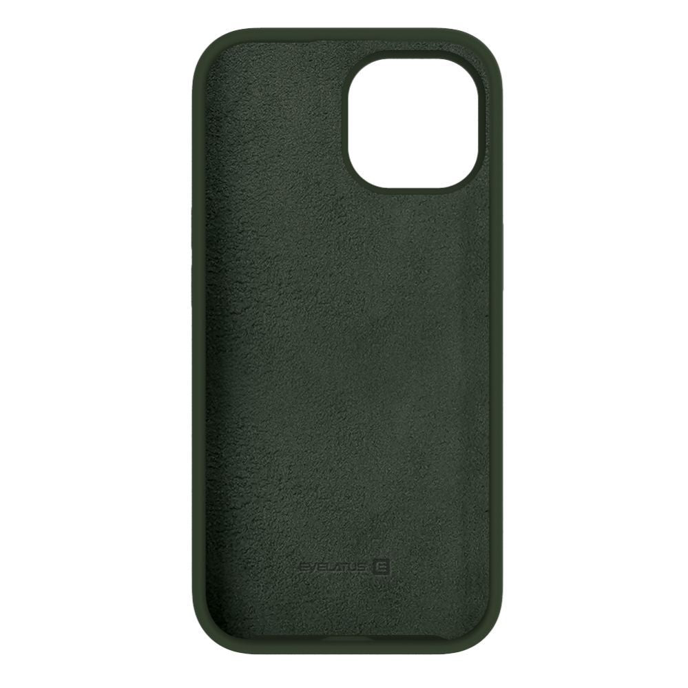 Tagakaaned Evelatus Apple iPhone 15 Premium Soft Touch Silicone Case Dark Olive