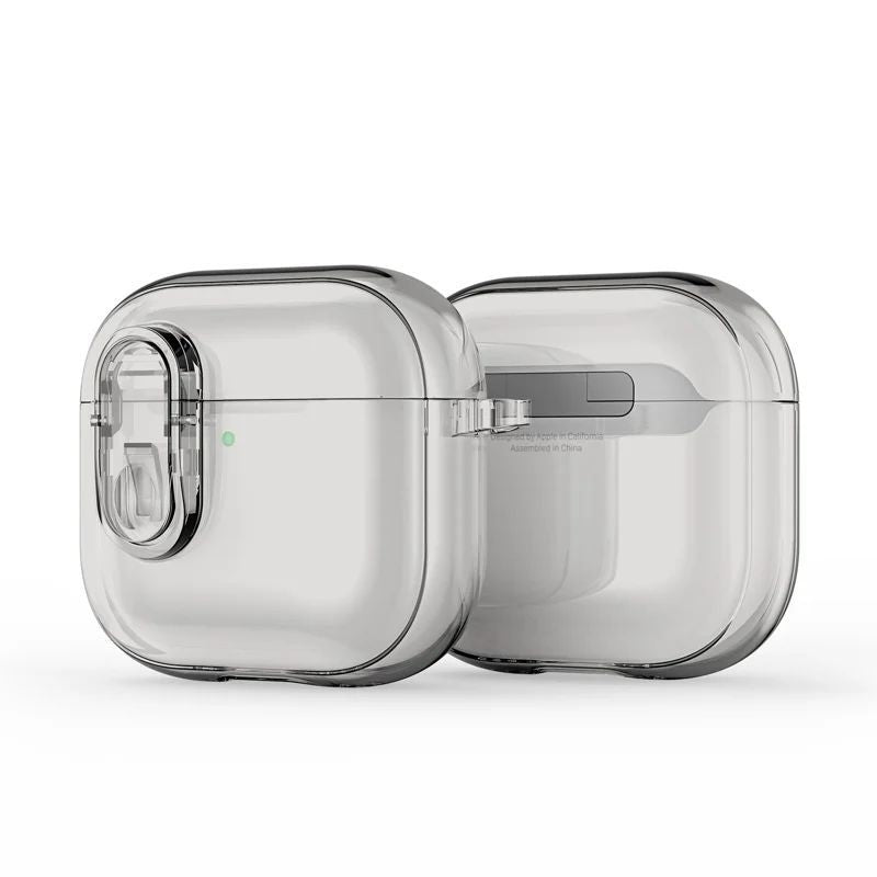 Headphone case Dux Ducis Apple AirPods 4 PECL Series PC+TPU Cover with Hook Grey