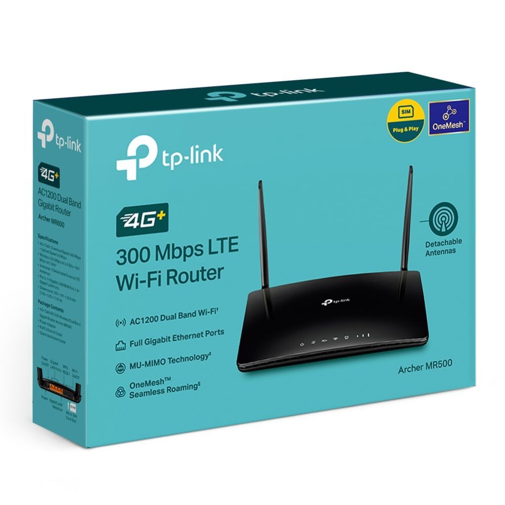 Routers TP-Link  WRL ROUTER 1200MBPS 1000M 4P/DUAL BAND ARCHER MR500
