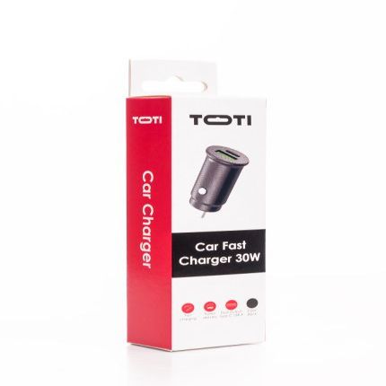 Autolaadijad seek toti  SEEK TOTI 30W Type-C + USB A Car Fast Charger, Black