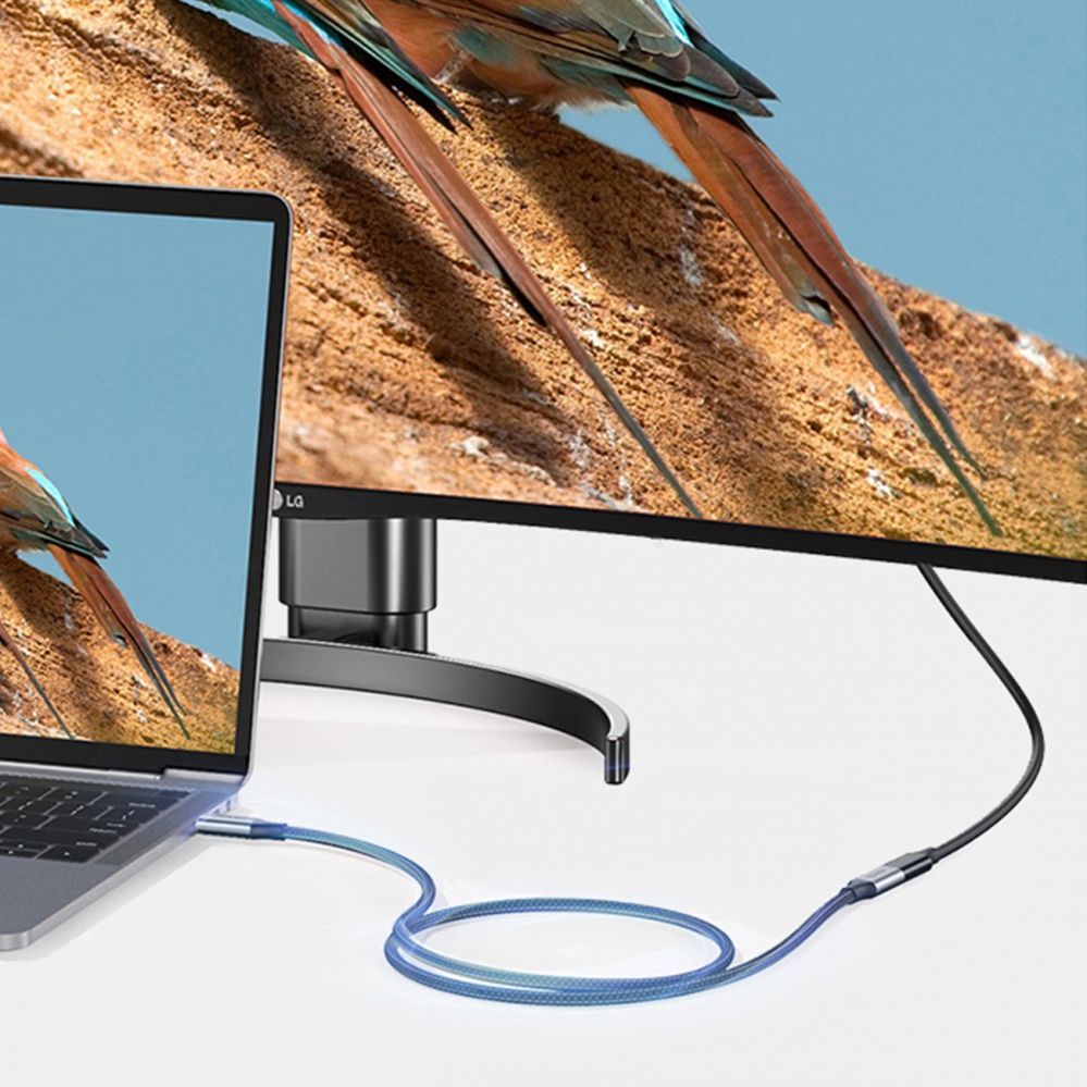 Кабель Ugreen  Ugreen US372 80810 USB-C - USB-C PD QC cable 100W 5A 10Gbps 0.5m - gray