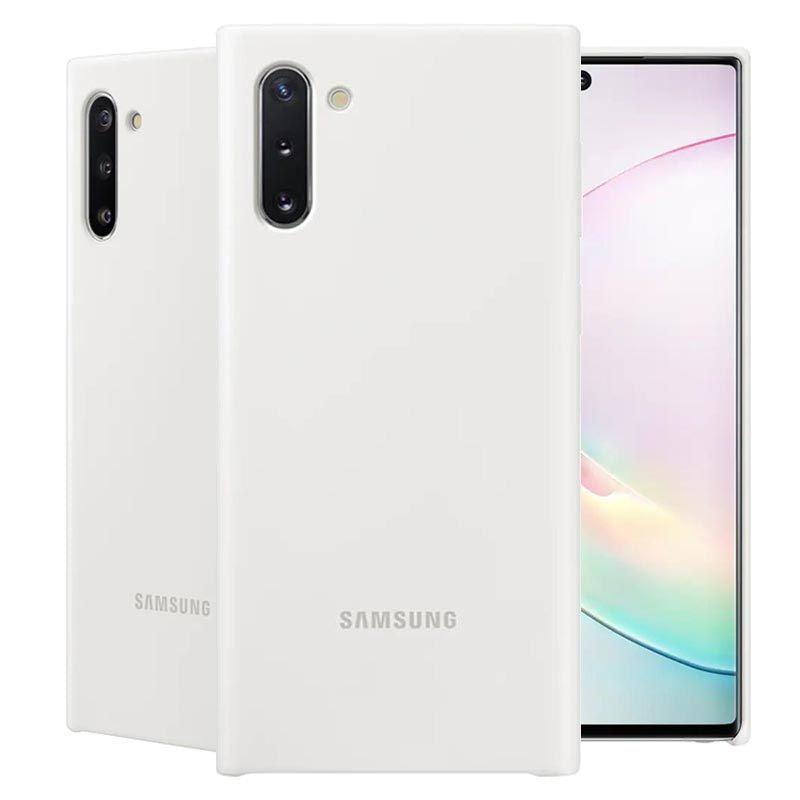 Back panel cover Samsung  Galaxy Note 10 Silicone Cover White