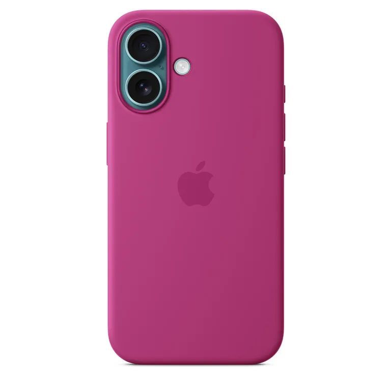 Чехол на заднюю панель Apple - MYY53ZM/A Apple Silicone Magsafe Cover for iPhone 16 Fuchsia