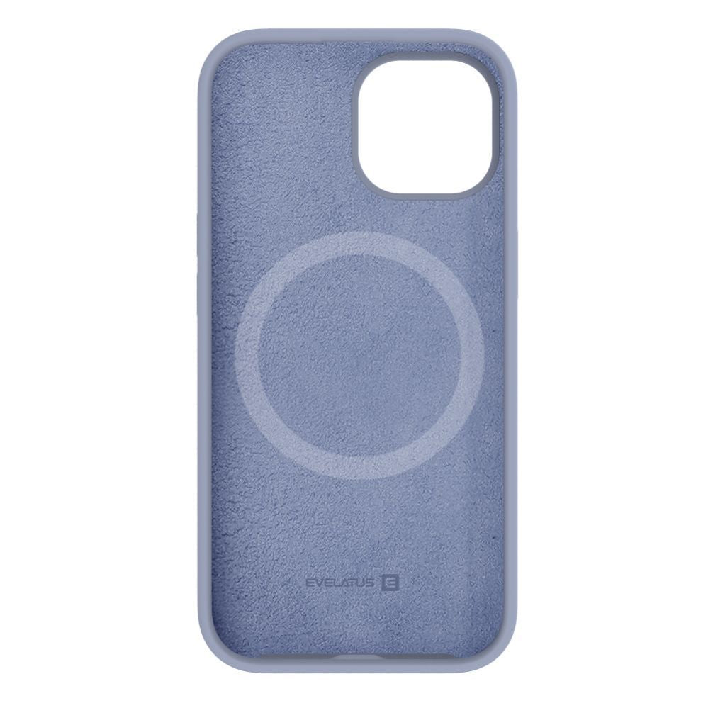 Чехол на заднюю панель Evelatus Apple iPhone 15 Premium Magsafe Soft Touch Silicone Case Lavender Gray