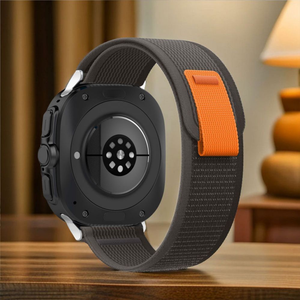 Strap Tech-Protect  Tech-Protect Nylon Strap for Samsung Galaxy Watch Ultra (47mm) - Black/Orange