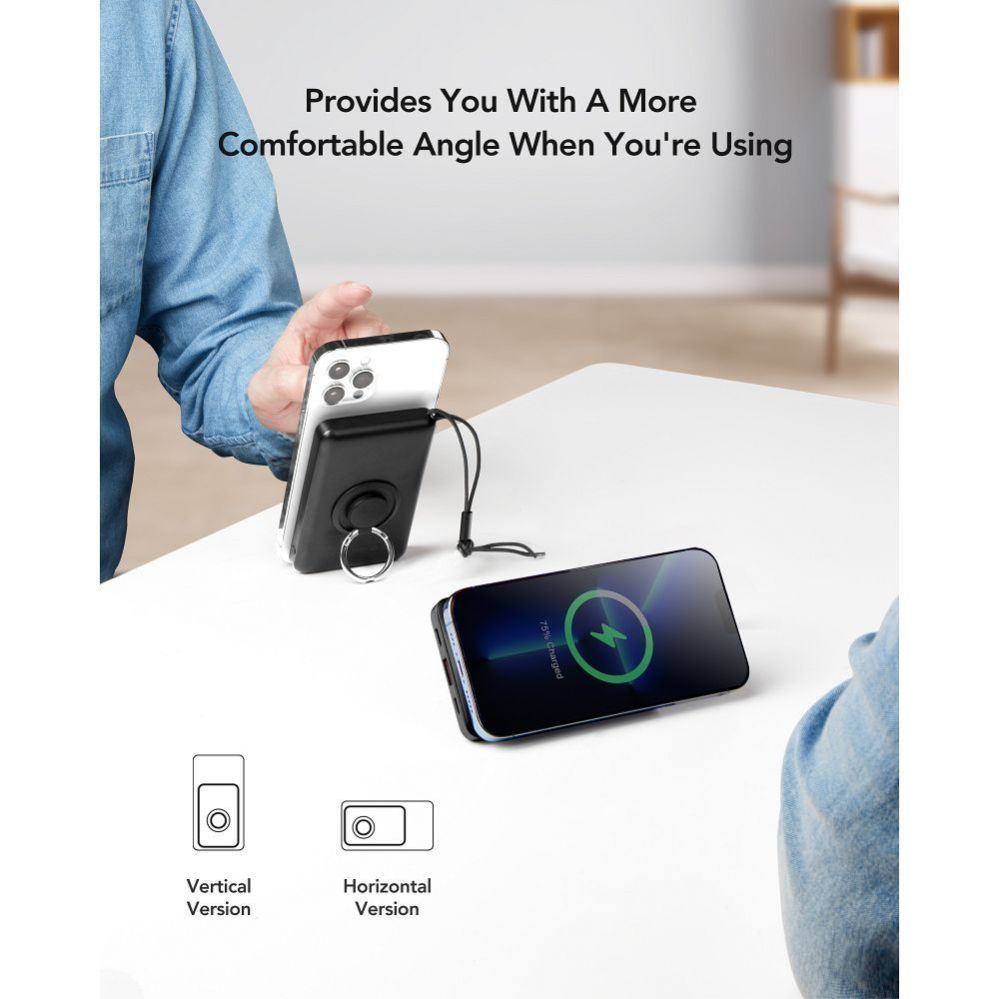 Power bank Veger  Powerbank compatible with Magsafe Veger MagOn (VP1151 / W1151) PD QC3.0 2A 20W with wireless charging 10000 mAh white