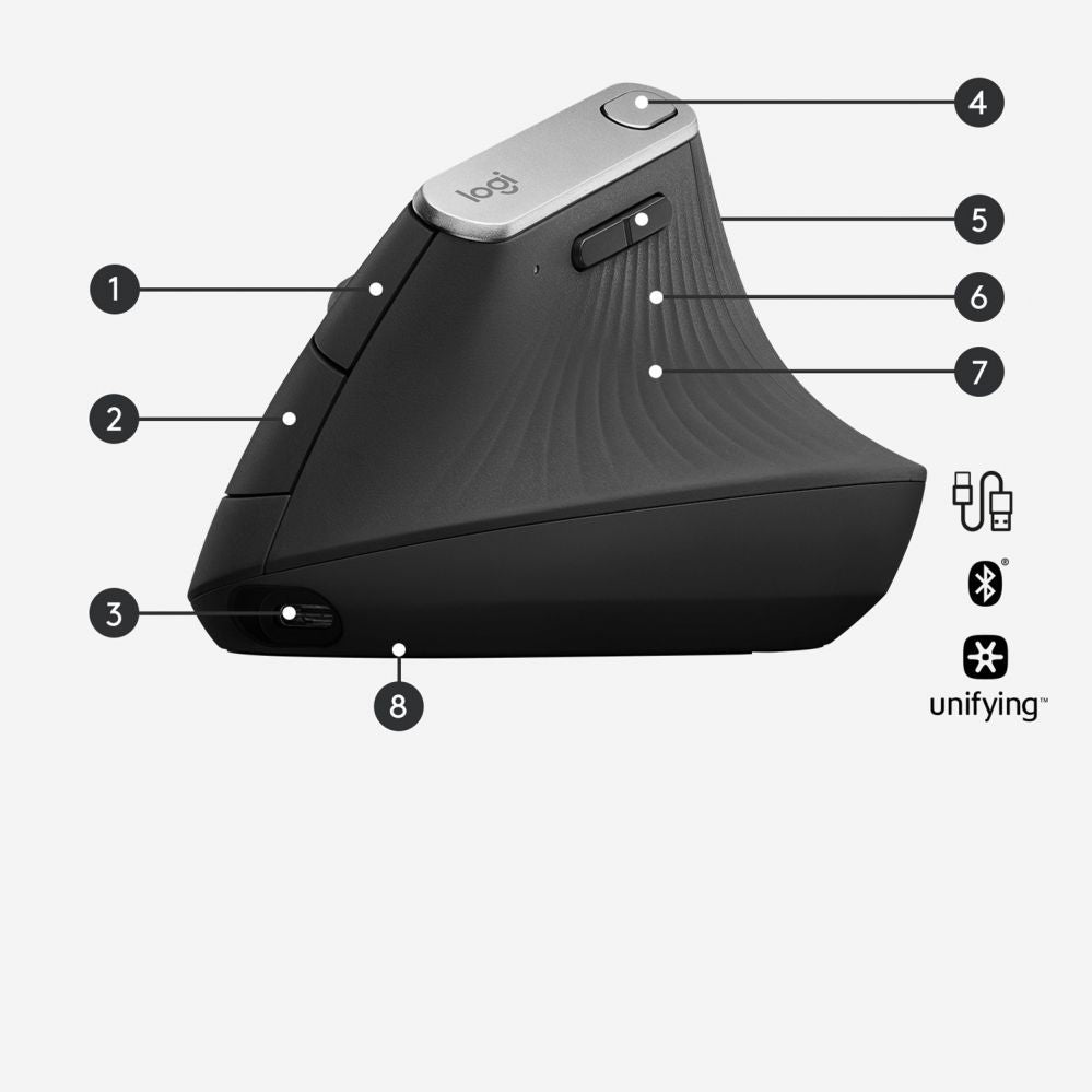 Компьютерная клавиатура Logitech  MX Vertical - Maus - ergonomisch