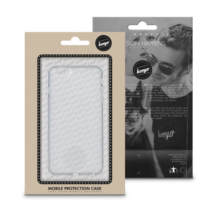 Tagakaaned Beeyo Huawei P8 Lite Diamond Frame Grey