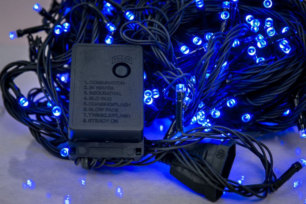 Sisevalgustid iLike N/A Ziemassvētku lampiņu virtene 300LED RS-113 20m. Blue