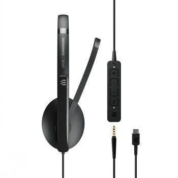 Wired headphones Epos EPOS ADAPT 165T USB-C II, USB WIRED DOUBLE-SIDED 3.5MM + USB