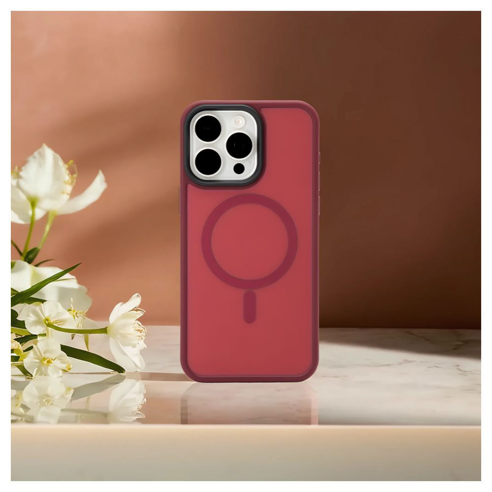 Чехол на заднюю панель Evelatus Apple iPhone 15 Pro Max Hybird Case With Magsafe PC+TPU Plum