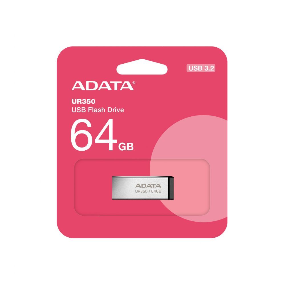 Mälupulk ADATA  UR350 64GB USB Flash Drive, Black