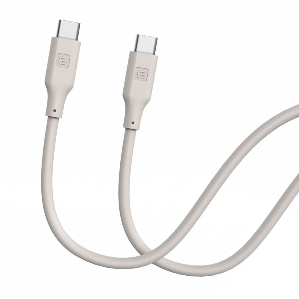 Кабель Evelatus  Evelatus USB C to USB C Silicone Cable 1.2M 60W / 20V3A Warm Gray