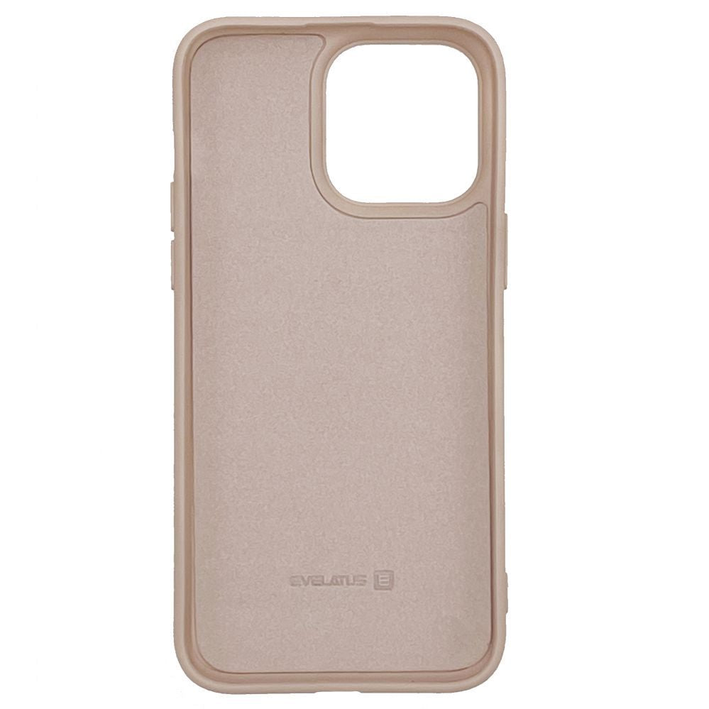 Back panel cover Evelatus Apple iPhone 14 Pro Max 6.7 Nano Silicone Case Soft Touch TPU Beige