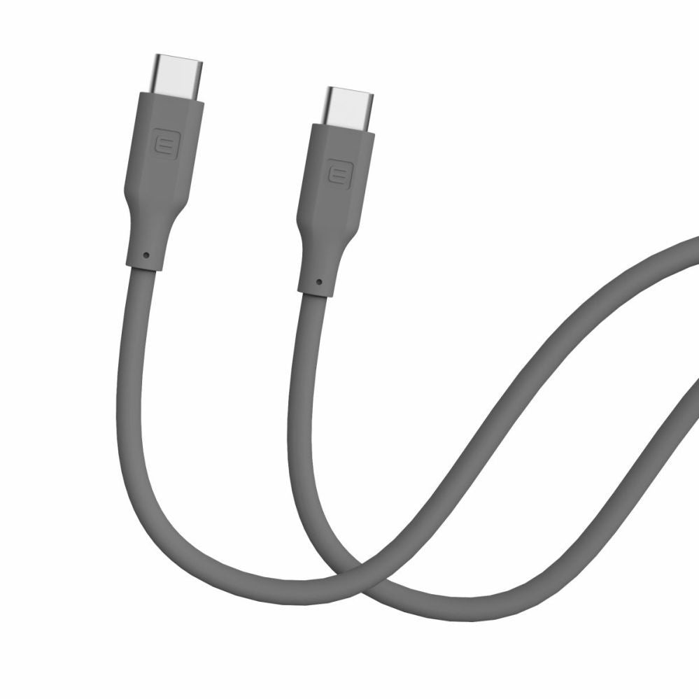 Kaabel Evelatus  Evelatus USB C to USB C Silicone Cable 1.2M 60W / 20V3A Grey