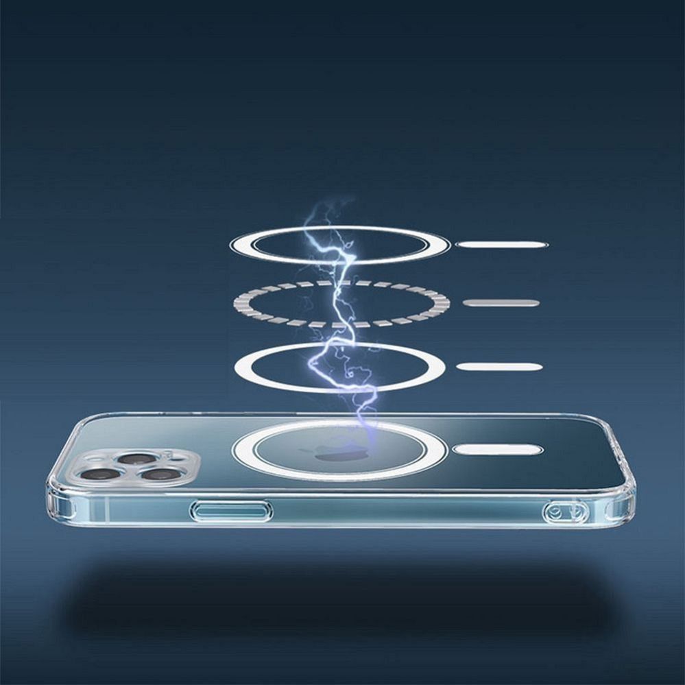 Tagakaaned iLike Apple Case for iPhone 16 PRO Clear Mag Cover (STR) compatible with MagSafe transparent