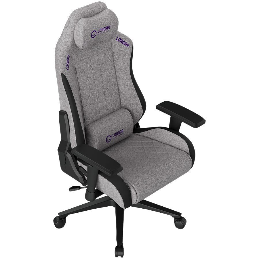 Computer chairs / desks LORGAR  LORGAR CHA41, Ergonomic Gaming Chair Advanced, premium anti-stain fabric, Grey
