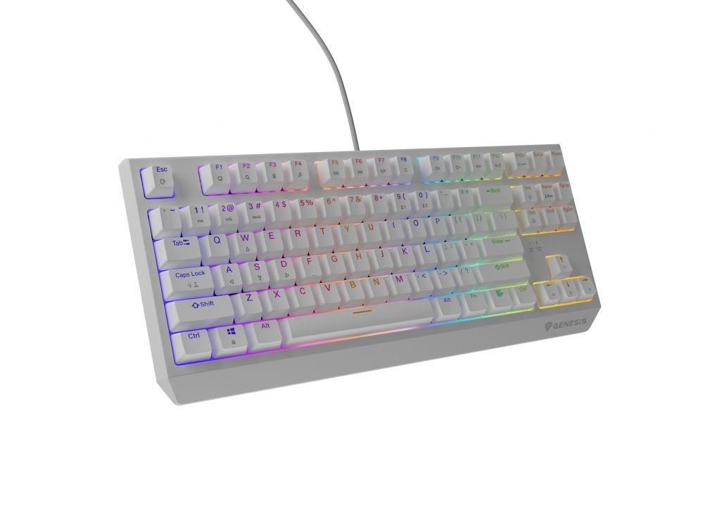 Computer keyboard Genesis  THOR 230 | Mechanical Gaming Keyboard | Wired | US | White | USB Type-A | Outemu Brown