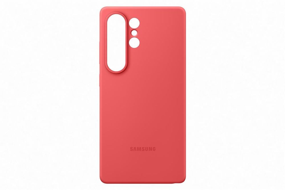 Back panel cover Samsung  PS938CREGWW Silicone Case Samsung Galaxy S25 Ultra, Red