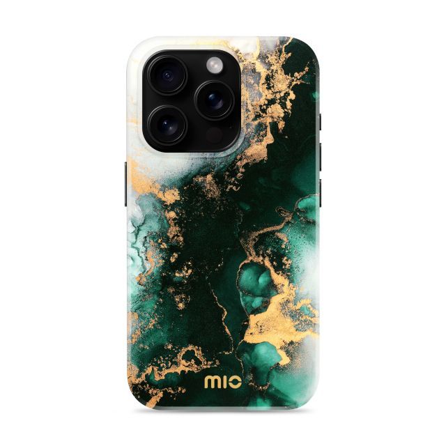 Back panel cover Mio  MIO Green Marble Magsafe Compatible for iPhone 17 Pro