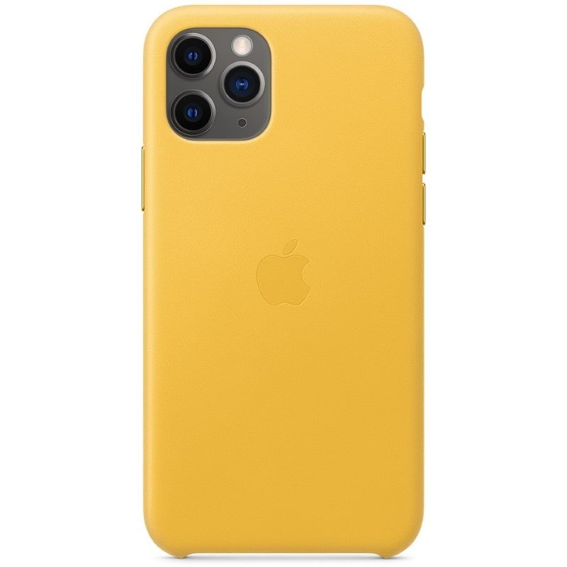Чехол на заднюю панель Apple - iPhone 11 Pro Leather Case MWYA2ZM/A Meyer Lemon
